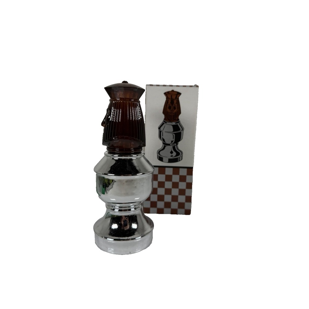 Avon The King II Chess Piece Spicy After Shave Glass Bottle Boxed 3 fl oz